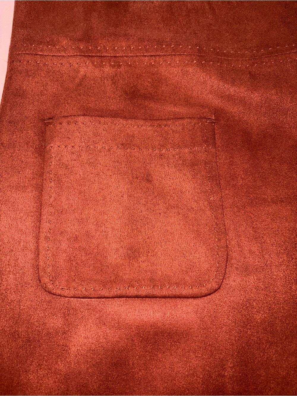 Max Studio Brown Rust-Red Shift Dress - Picture 3 of 5